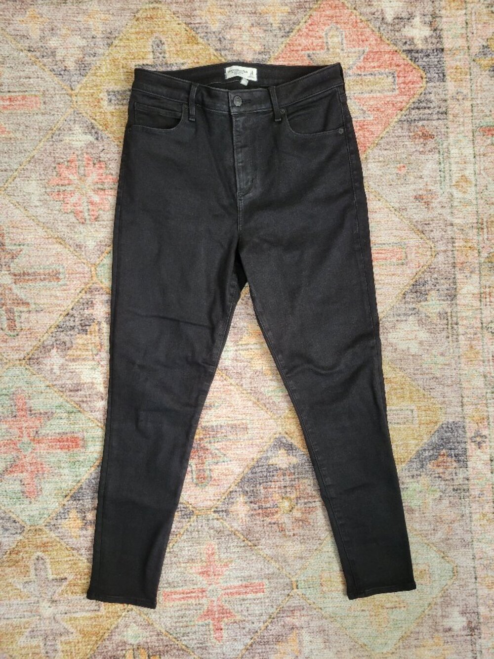 Abercrombie & Fitch Curve Love Super Skinny High Rise Jeans, size 12R/31